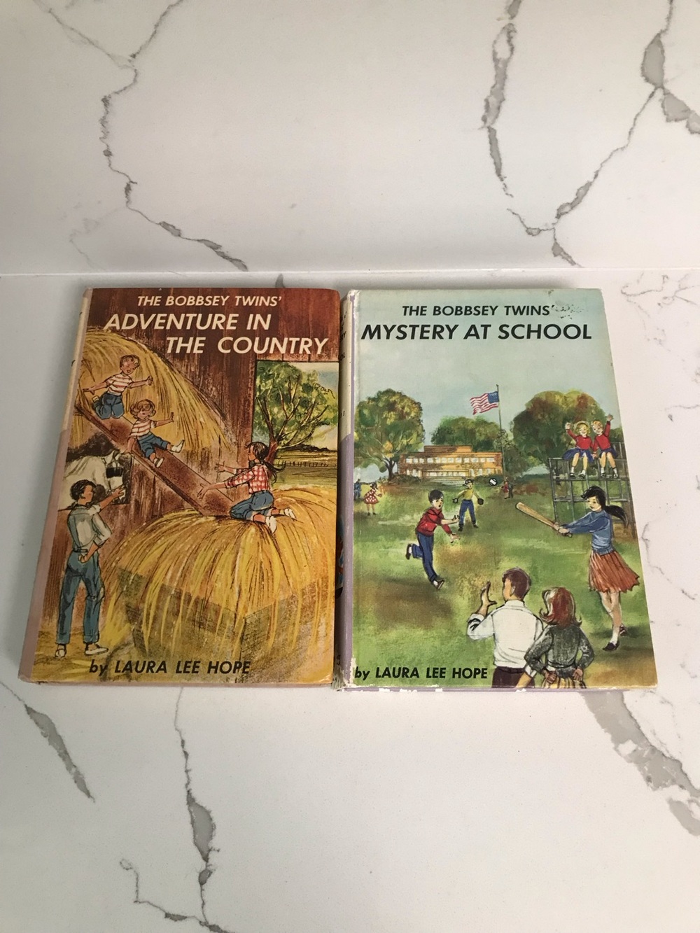 The Bobbsey Twins Adventure & Mystery Vintage Hardcover Pair - #2 & 4